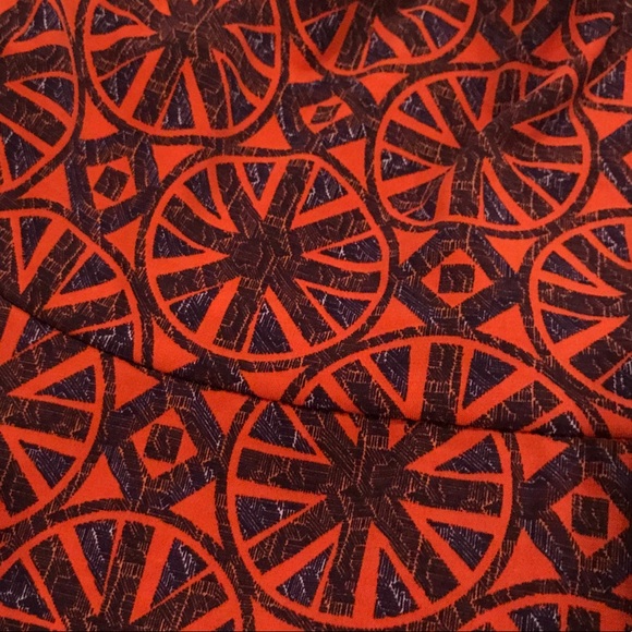 LuLaRoe MAXI - XXS orange/brown/Navy - Picture 3 of 6